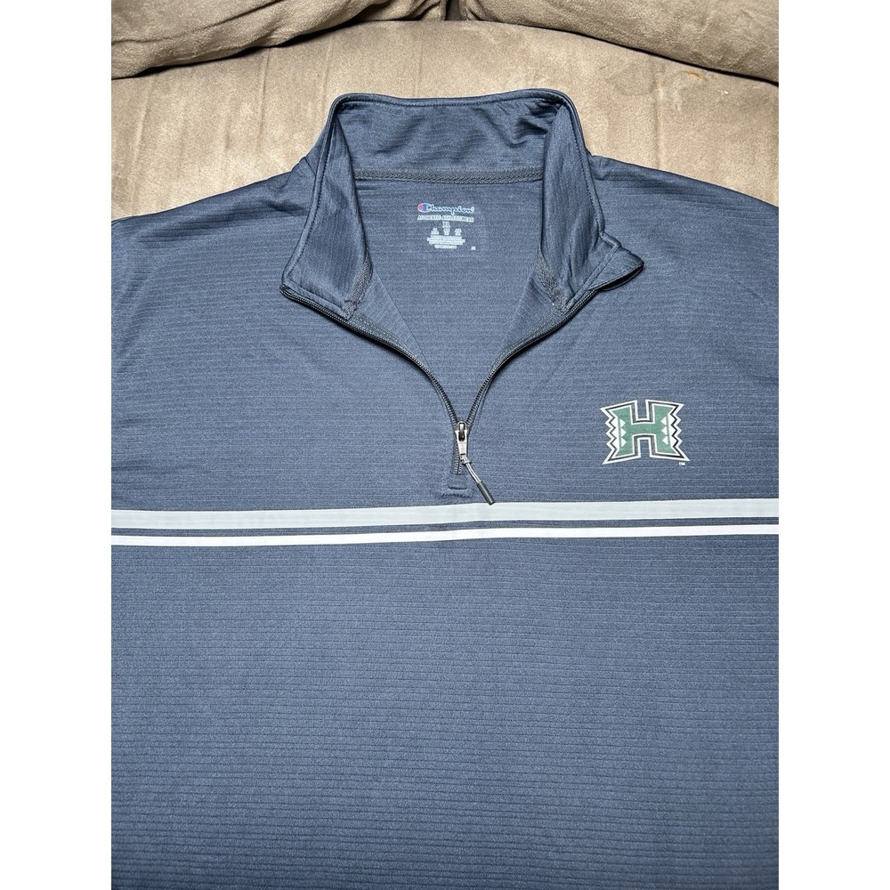 Hawaii Rainbow Warriors Champion 1/4‎ Zip Pullover Sweatshirt Men's Xl